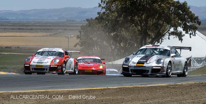 Porsche GT3 Cup cars NASCAR Sonoma Raceway 2015