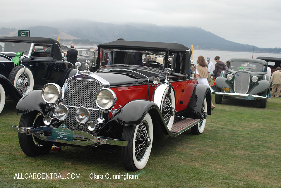  Stearns-Knight H 8-90 Phillips Cabriolet 1928  Clara Cunningham Photo Pebble Beach Concours d'Elegance 2017