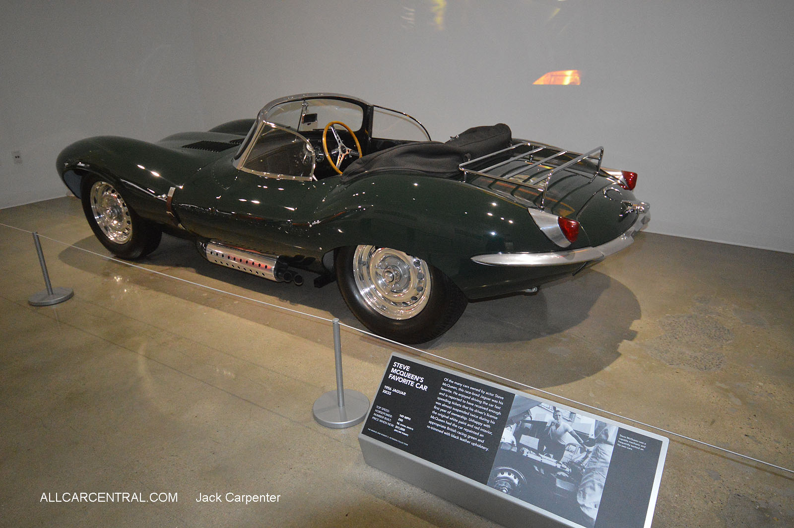   Jaguar XKSS 1956 Steve McQueens  Petersen 
Automotive Museum 2016