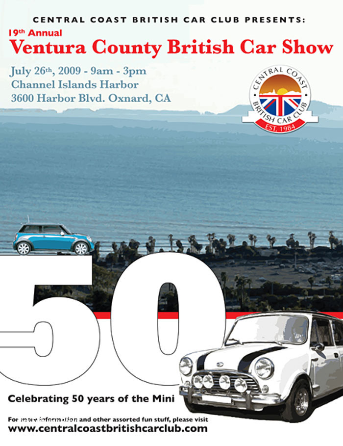 2009 Ventura County British Car Meet, 
Central Coast British Car Club 2009 Poster