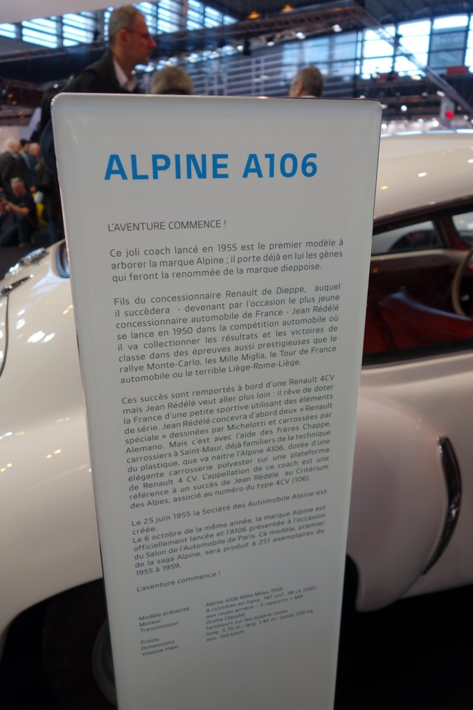  Alpine A106 1955 Paris Expo Patrick Wheeler   Photographer 