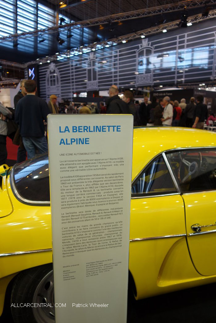  Alpine A108 Berlinette Interlagos 1958 Paris Expo Patrick Wheeler   Photographer 