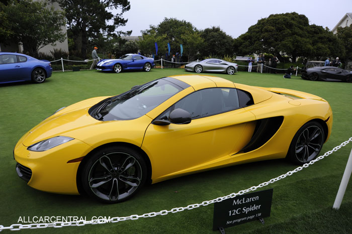 McLaren 12C Spyder 2013 Pebble Beach Concours d'Elegance 2012 