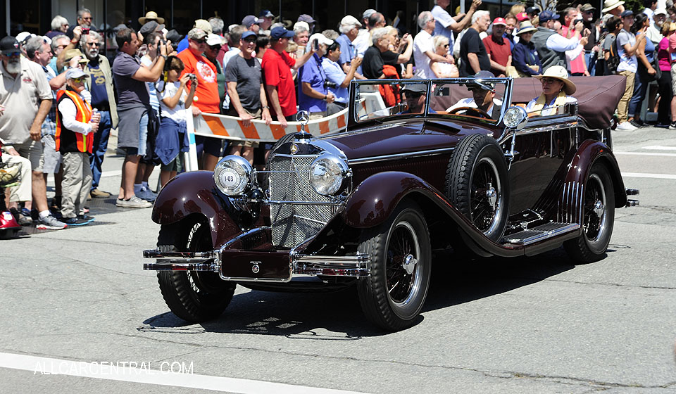  Mercedes-Benz SS Castagna Cabriole 1929 Pebble Beach Tour d'Elegance 2017 