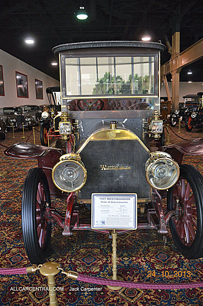 Westinghouse Model 40 Demi-Limousine 1907 Nethercutt Museum 2013 Jack Carpenter Photo 